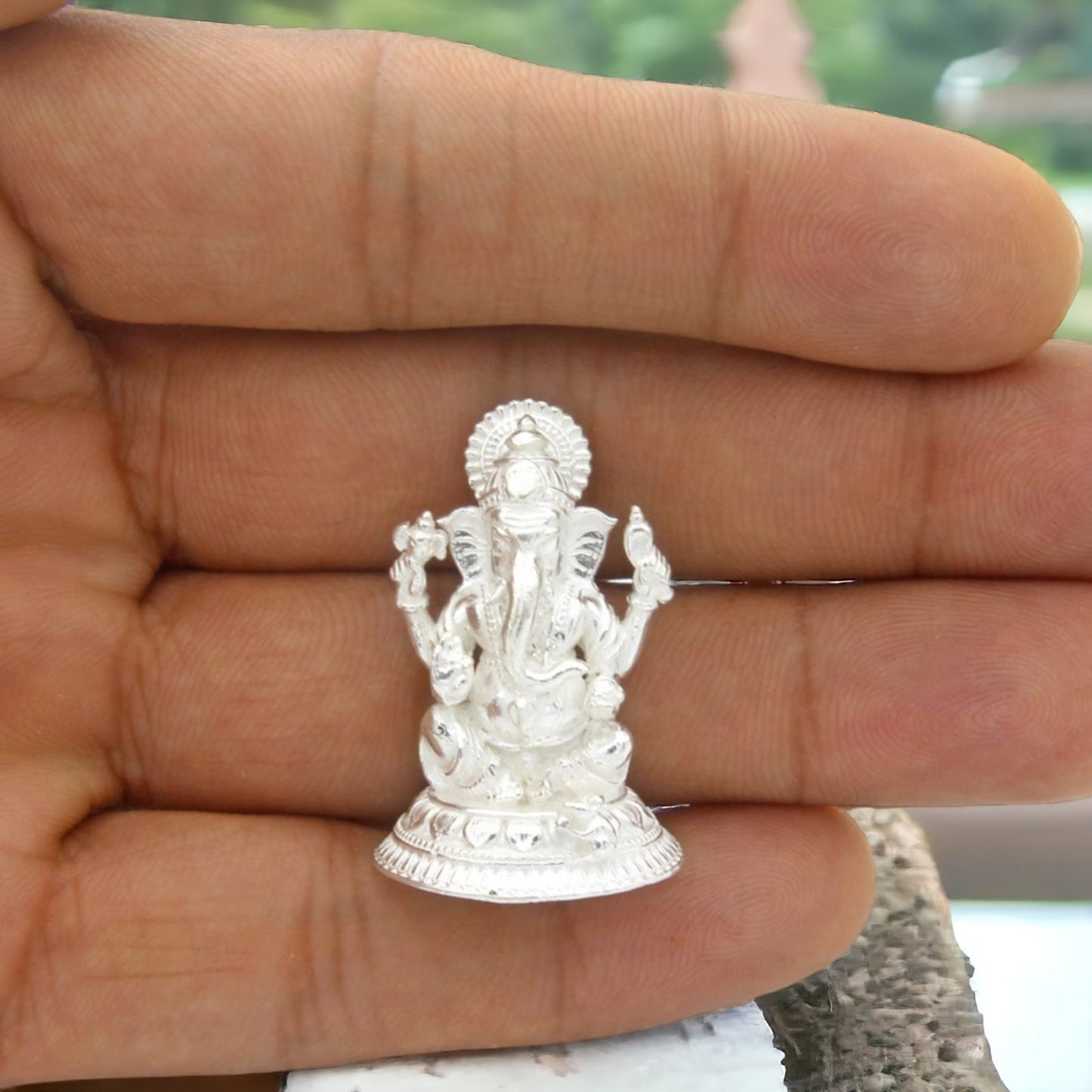 925 Sterling Silver Lord Ganesha Idol