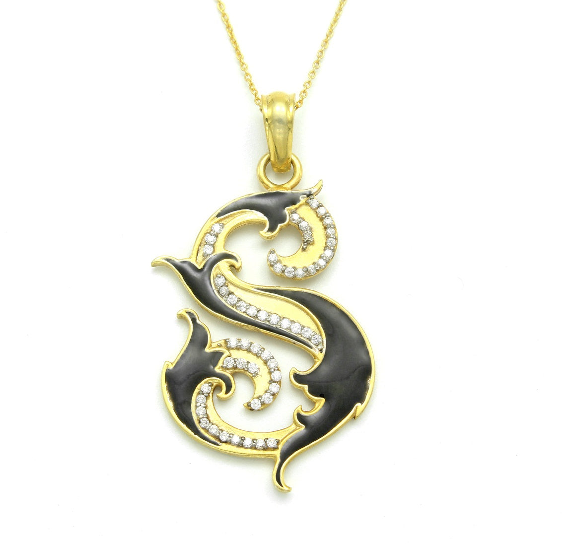 925 Sterling Silver S Alphabet Pendant For Girls And Women