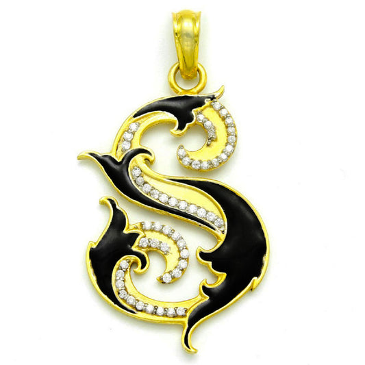 925 Sterling Silver S Alphabet Pendant For Girls And Women