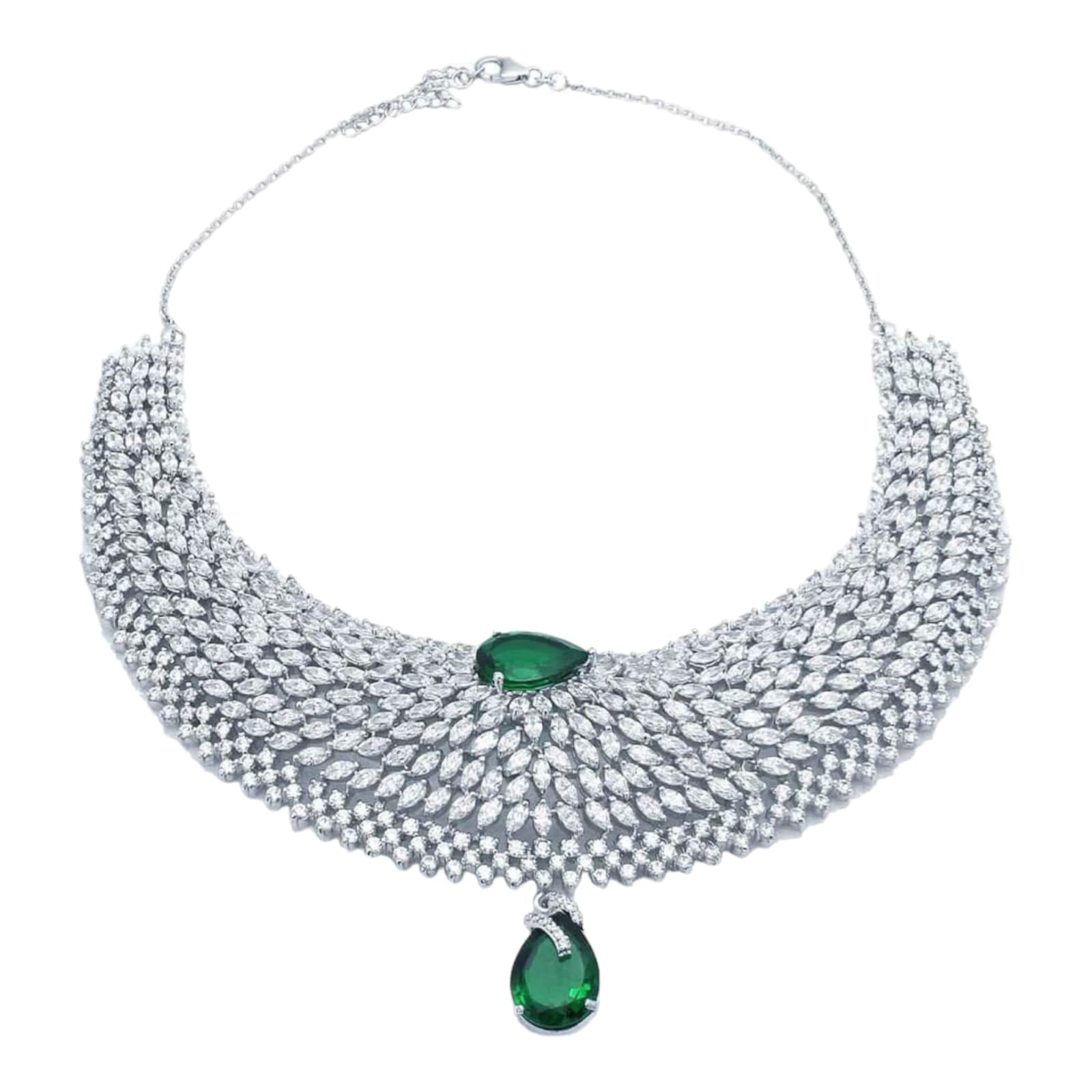 SilveSwarovski Necklace Set with Earring