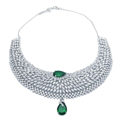 SilveSwarovski Necklace Set with Earring