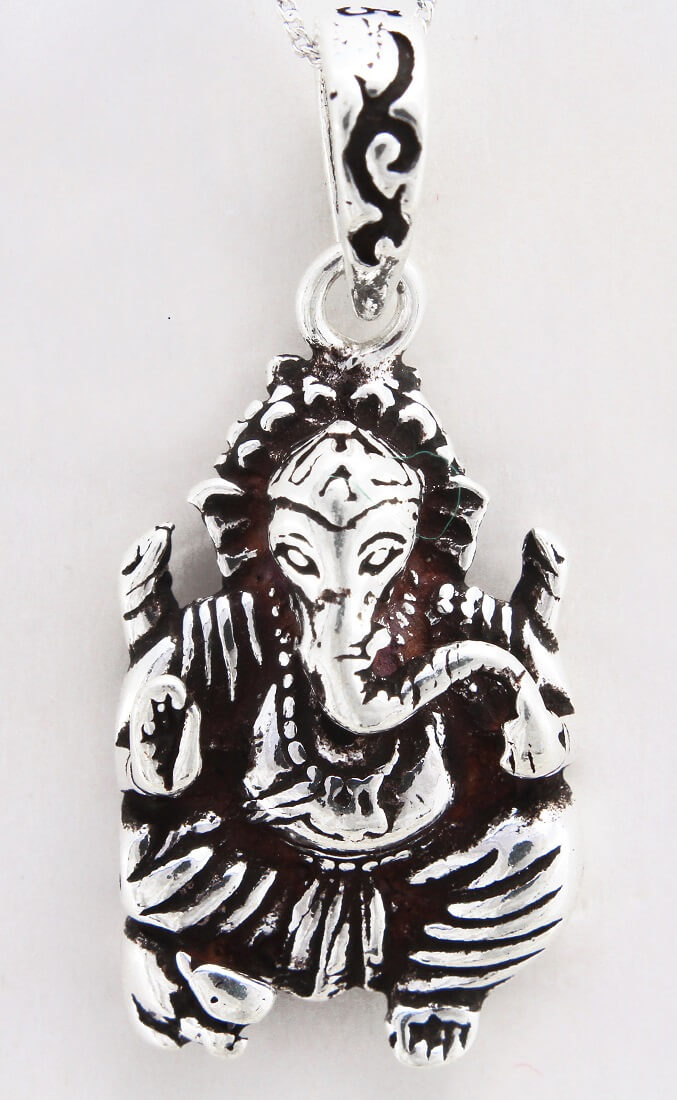 925 Sterling Silver Ganesha Pendant For Girls And Women