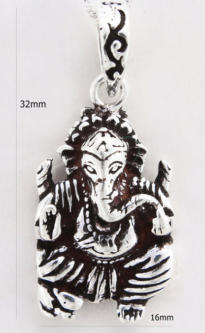 925 Sterling Silver Ganesha Pendant For Girls And Women