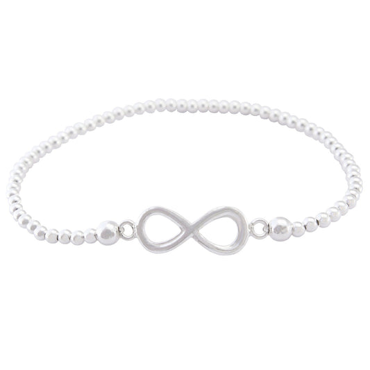 925 Sterling Silver Infinity Sign Bracelet For Girls and Women