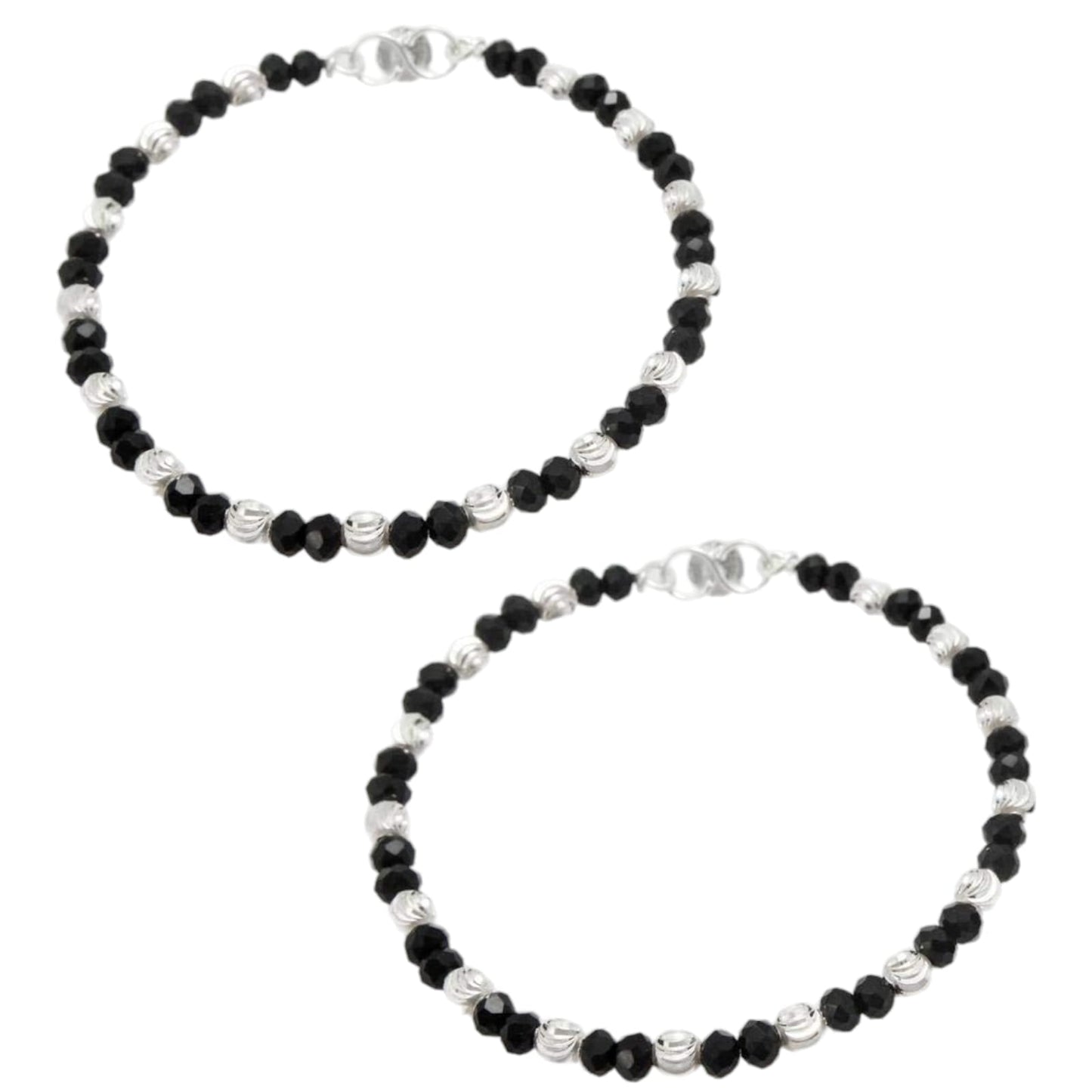 925 Sterling Silver Nazariya With Black Beads